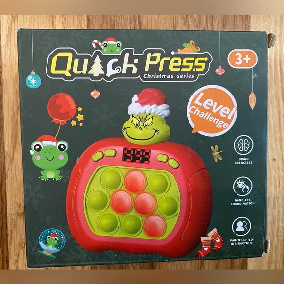 quick press Other - Grinch Themed Quick Press Christmas Grinch Game New In Box